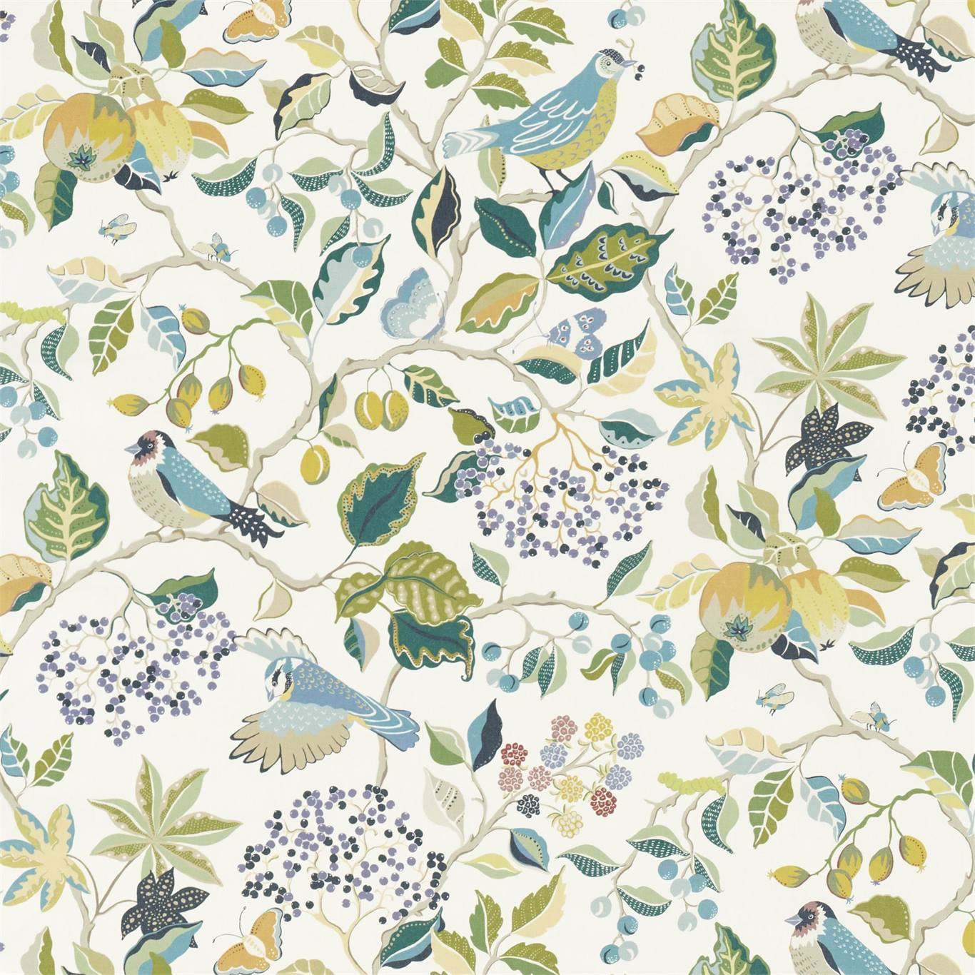 Ткань Birds & Berries от Sanderson